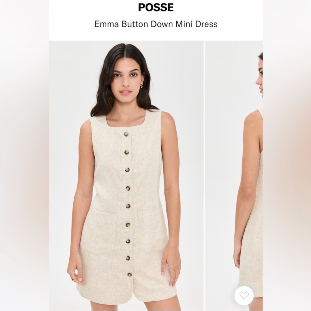 NWT • Posse Emma Linen Dress - Picture 2 of 8